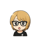 金髪眼鏡男子（個別スタンプ：6）