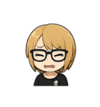 金髪眼鏡男子（個別スタンプ：7）