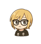 金髪眼鏡男子（個別スタンプ：9）