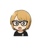 金髪眼鏡男子（個別スタンプ：12）