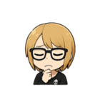 金髪眼鏡男子（個別スタンプ：13）