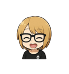 金髪眼鏡男子（個別スタンプ：19）