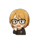 金髪眼鏡男子（個別スタンプ：36）