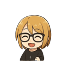 金髪眼鏡男子（個別スタンプ：37）