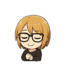 金髪眼鏡男子（個別スタンプ：39）