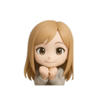 金髪 女子（個別スタンプ：1）
