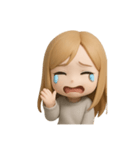 金髪 女子（個別スタンプ：2）