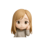 金髪 女子（個別スタンプ：3）