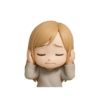 金髪 女子（個別スタンプ：7）