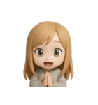 金髪 女子（個別スタンプ：12）