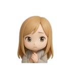 金髪 女子（個別スタンプ：14）