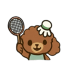 Badminton Dog [No Text]（個別スタンプ：3）