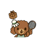 Badminton Dog [No Text]（個別スタンプ：4）