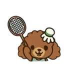 Badminton Dog [No Text]（個別スタンプ：6）