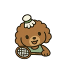 Badminton Dog [No Text]（個別スタンプ：14）