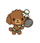 Badminton Dog [No Text]（個別スタンプ：20）