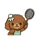 Badminton Dog [No Text]（個別スタンプ：22）
