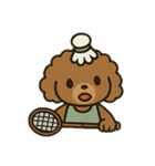 Badminton Dog [No Text]（個別スタンプ：28）
