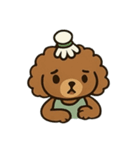 Badminton Dog [No Text]（個別スタンプ：36）