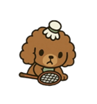 Badminton Dog [No Text]（個別スタンプ：37）
