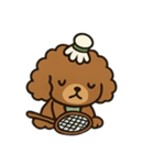 Badminton Dog [No Text]（個別スタンプ：38）
