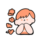 ラグビーすきな男の子（オレンジ）（個別スタンプ：6）