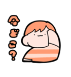 ラグビーすきな男の子（オレンジ）（個別スタンプ：7）