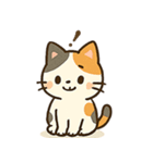 ほのぼの三毛猫スタンプ（個別スタンプ：8）