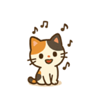 ほのぼの三毛猫スタンプ（個別スタンプ：27）