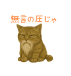 しぶねこ、ひげにゃん1（個別スタンプ：4）