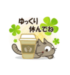 黒ねこの動くみけさん便り・4（個別スタンプ：4）