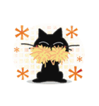 黒ねこの動くみけさん便り・4（個別スタンプ：16）