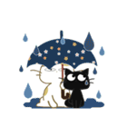 黒ねこの動くみけさん便り・4（個別スタンプ：17）