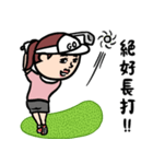 ゴルフ女子 ダジャレ（個別スタンプ：10）