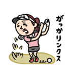 ゴルフ女子 ダジャレ（個別スタンプ：22）