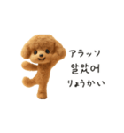 もこもこトイプーと♡韓国語でおしゃべり（個別スタンプ：2）