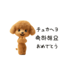もこもこトイプーと♡韓国語でおしゃべり（個別スタンプ：13）