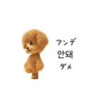 もこもこトイプーと♡韓国語でおしゃべり（個別スタンプ：23）