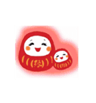 さゆりんの幸福♡動くトキメク笑顔だるま（個別スタンプ：1）