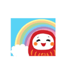 さゆりんの幸福♡動くトキメク笑顔だるま（個別スタンプ：15）