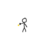 動く棒人太郎（個別スタンプ：4）