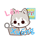 赤ちゃんオオカミの生活 (ベトナム) Ver5（個別スタンプ：4）