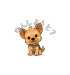 ちょっと動くヨーキーぽよ ちょっと博多弁（個別スタンプ：2）