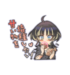 ウルフカットの女の子スタンプ（個別スタンプ：31）