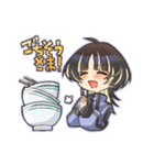 ウルフカットの女の子スタンプ（個別スタンプ：35）