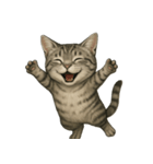 サバトラ猫の表情図鑑（個別スタンプ：2）