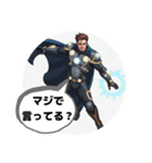 あおるヒーロー（リアル）（個別スタンプ：3）