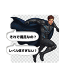 あおるヒーロー（リアル）（個別スタンプ：14）