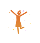 動くピクトグラム 4 オレンジ版 敬語 挨拶（個別スタンプ：2）