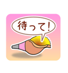 ほら貝メッセージ やさしい40 女性向け（個別スタンプ：2）